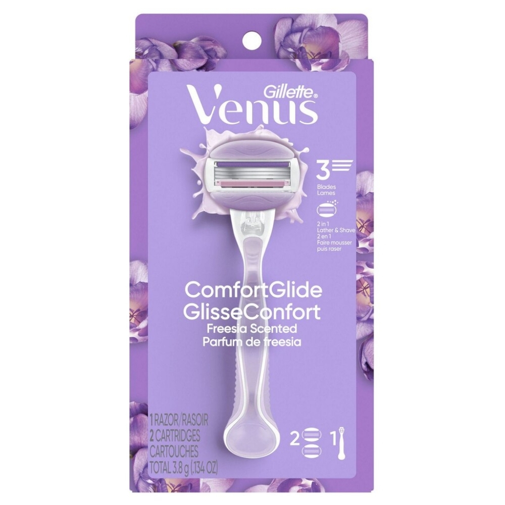 ๐ข2/$15 Gillette Venus ComfortGlide Freesia Razor + 2 Razor Blade Refills - Picture 7 of 15